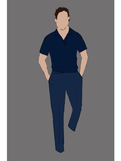 182210 - Uniform Pant Male Athleisure Navy (Banquet Houseperson, Server)