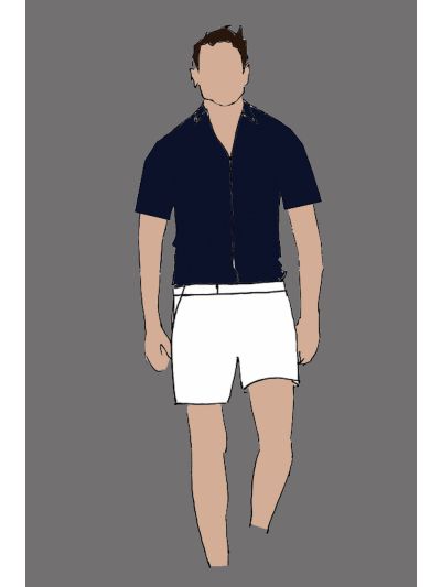 182186 - Uniform Shirt Male S/S Navy (Terrace Bar)